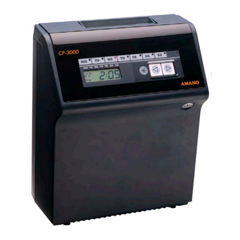 Amano CP-3000 User manual