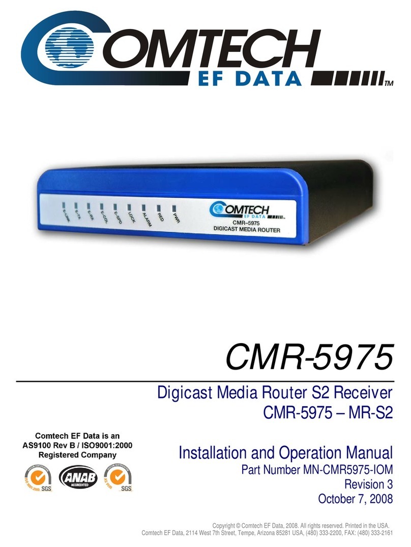 Comtech EF Data CMR-5975 User manual