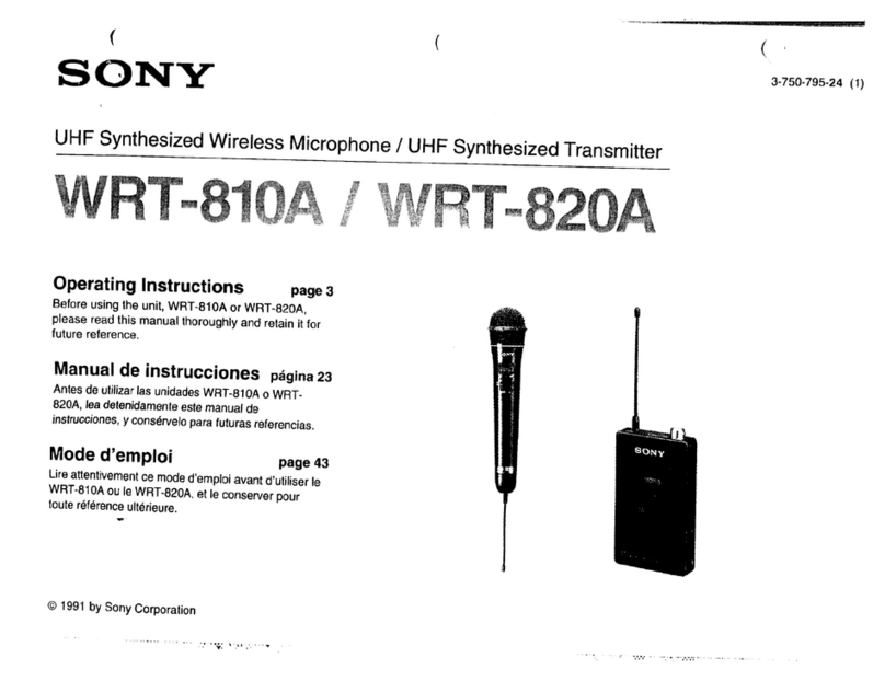 Sony WRT-810A User manual