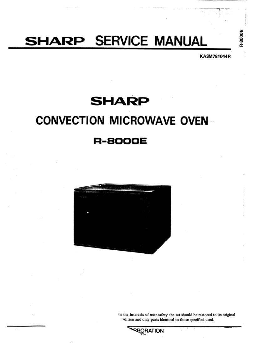 Sharp R-8000E User manual