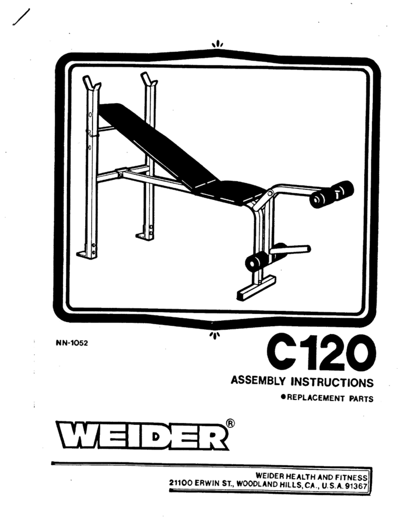 Weider C120 User manual