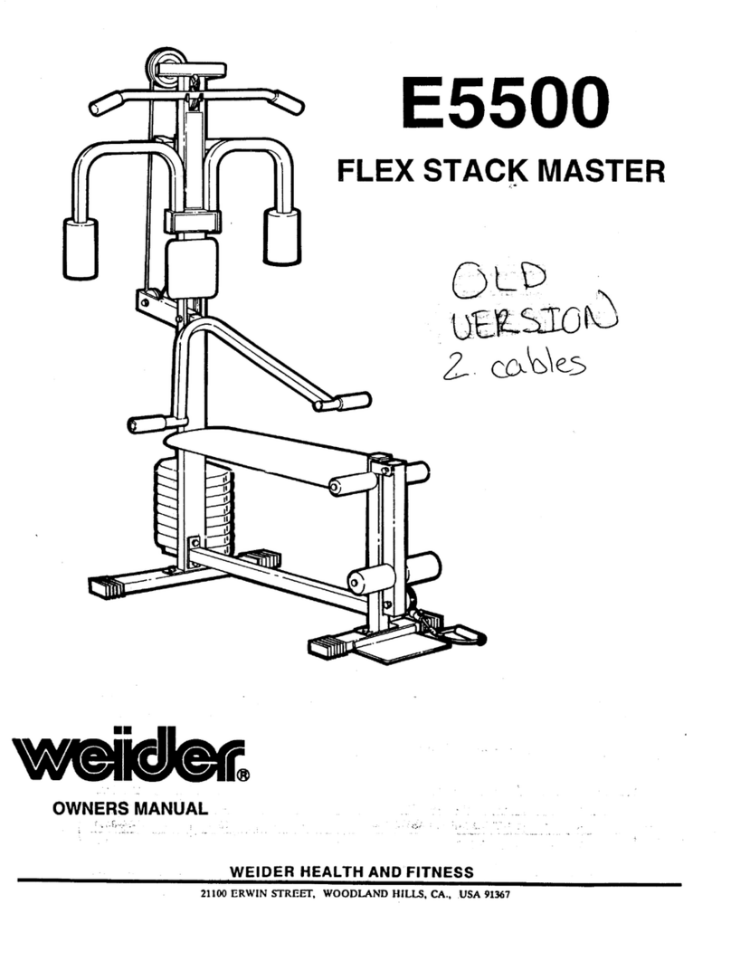 Weider E5500 FLEX STACKMASTER User manual