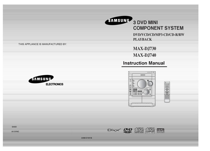 Samsung MAX-DJ730 User manual