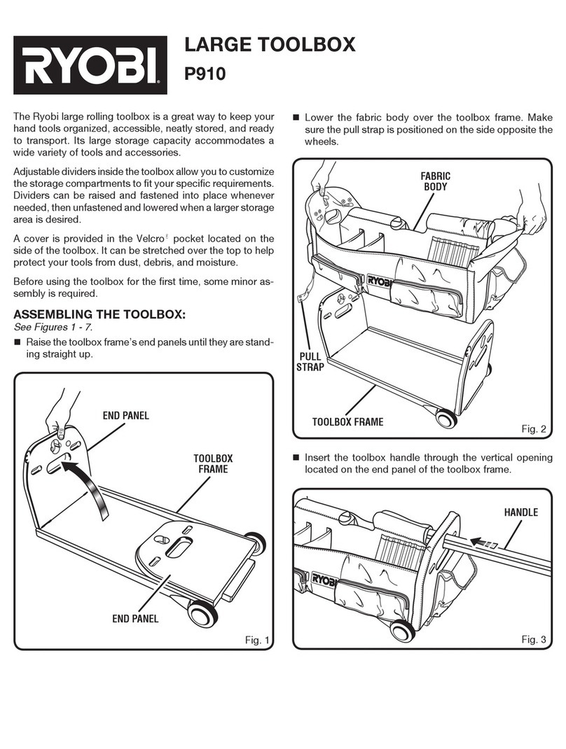Ryobi P910 User manual