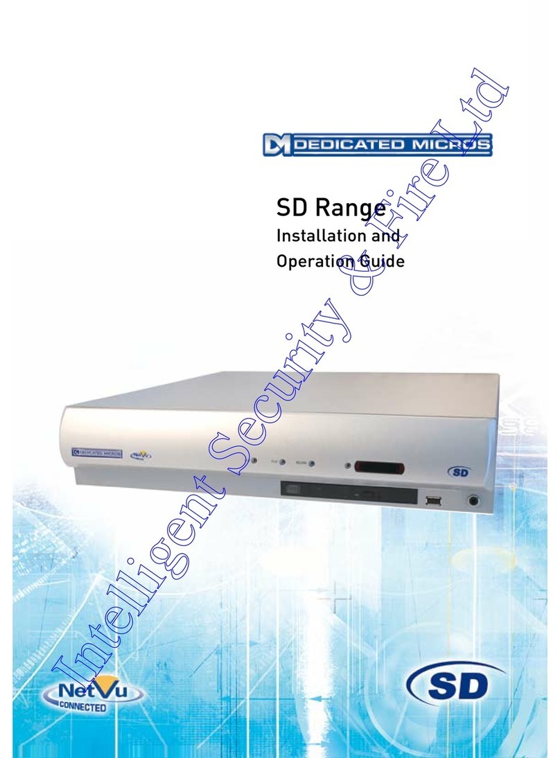 Dedicated Micros SD Range Operating instructions