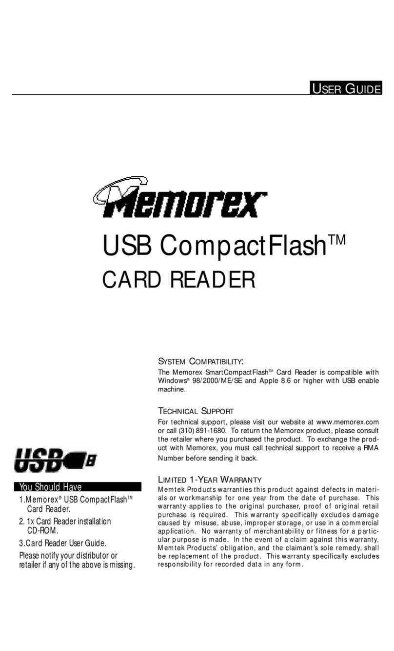 Memorex USB CompactFlash User manual