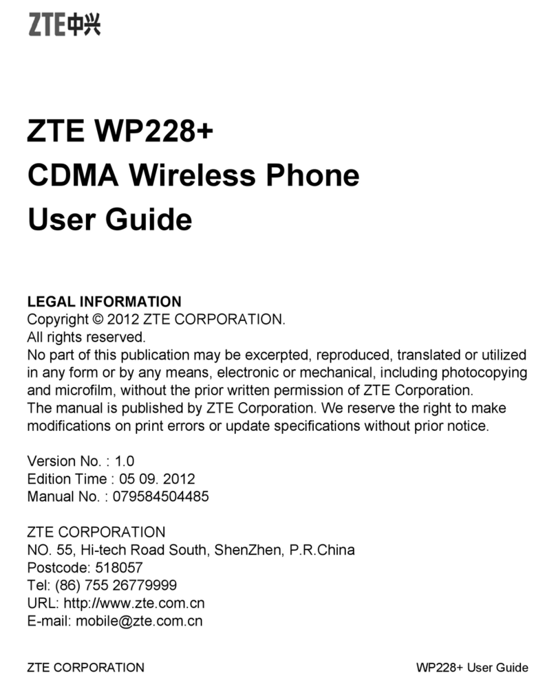 Zte WP228+ User manual