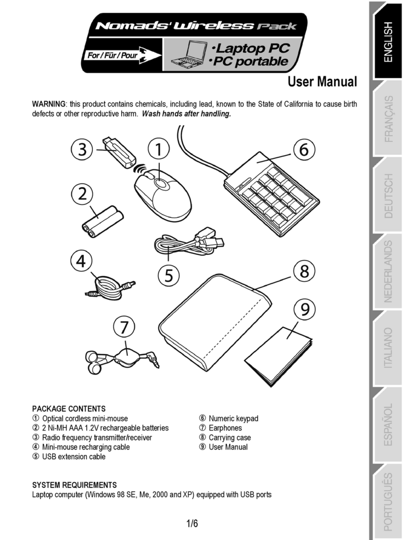 Thrustmaster NOMAD WIRELESS Pack User manual Thrustmaster NOMAD WIRELESS Pack User manual