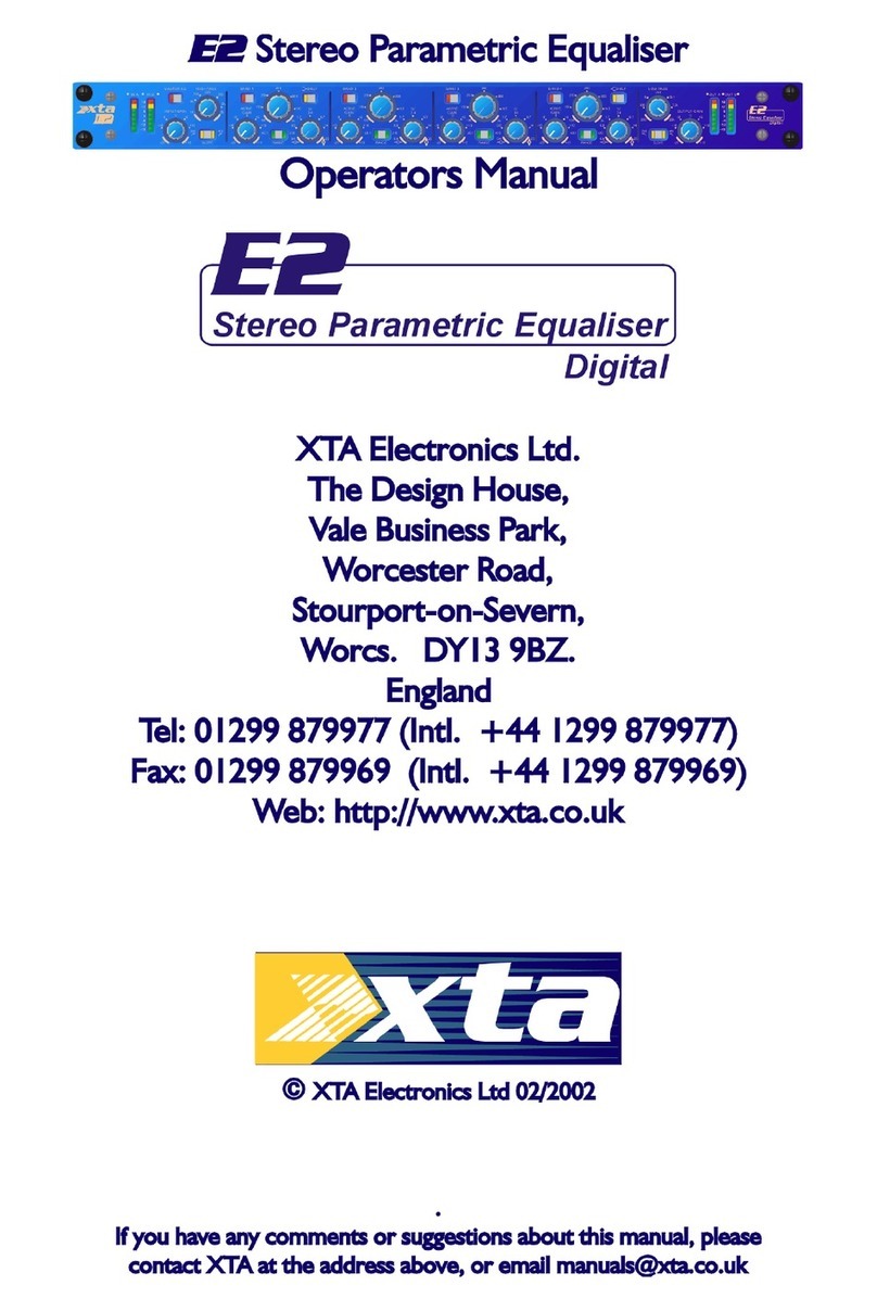 XTA E2 User manual