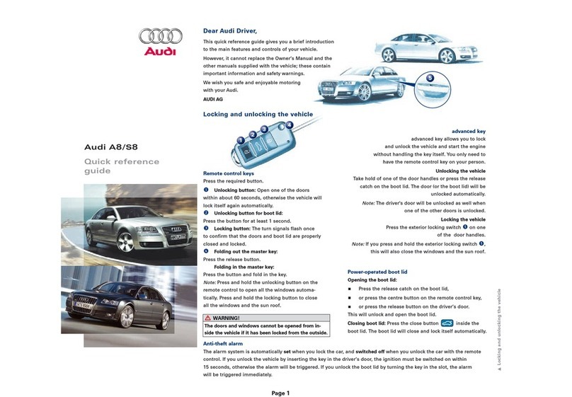 Audi A8 User manual