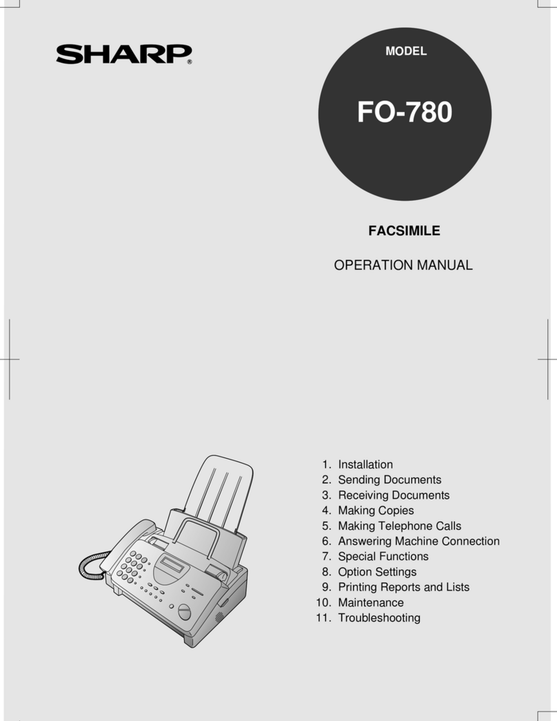 Sharp FO-780 User manual
