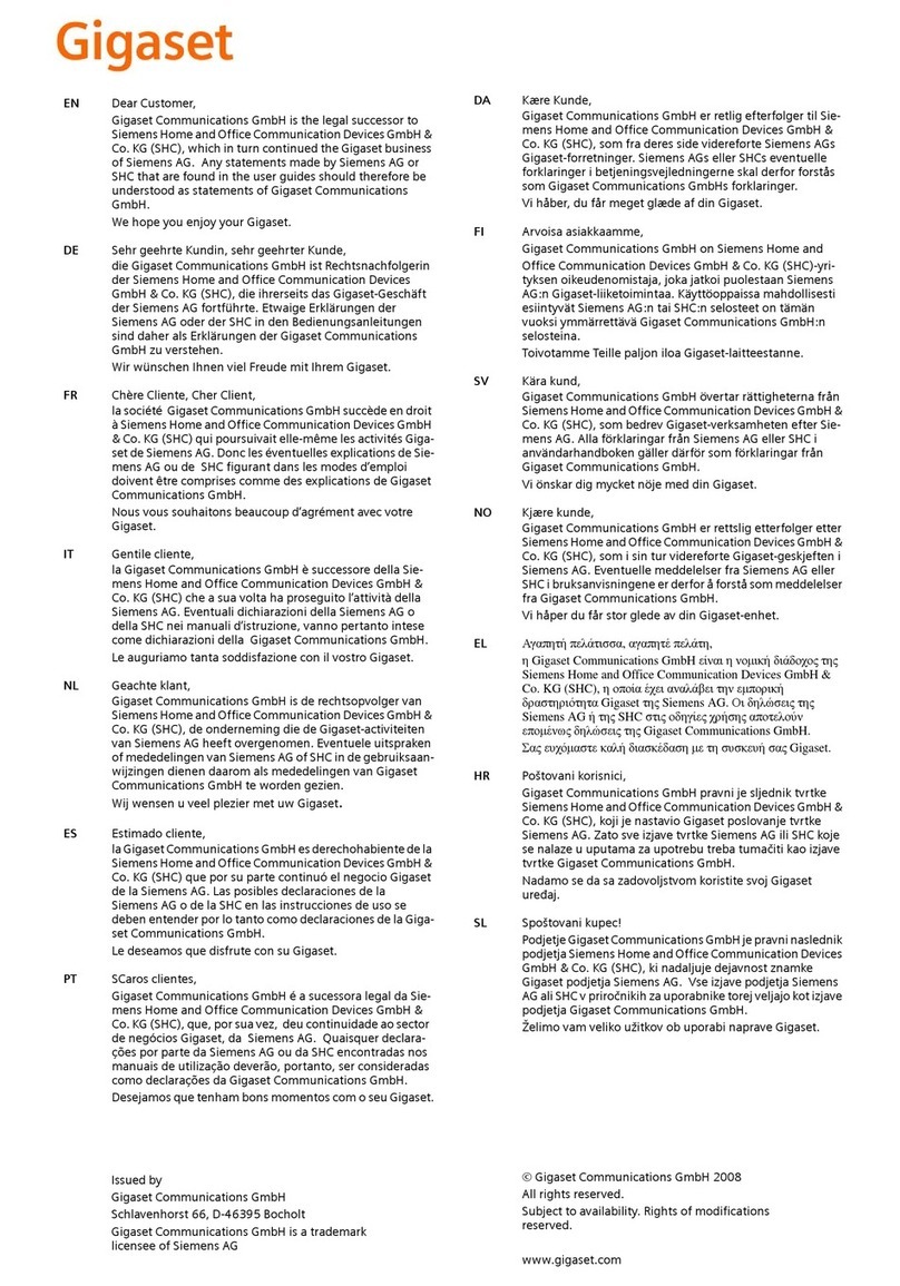 Gigaset Gigaset 3000 Micro User manual