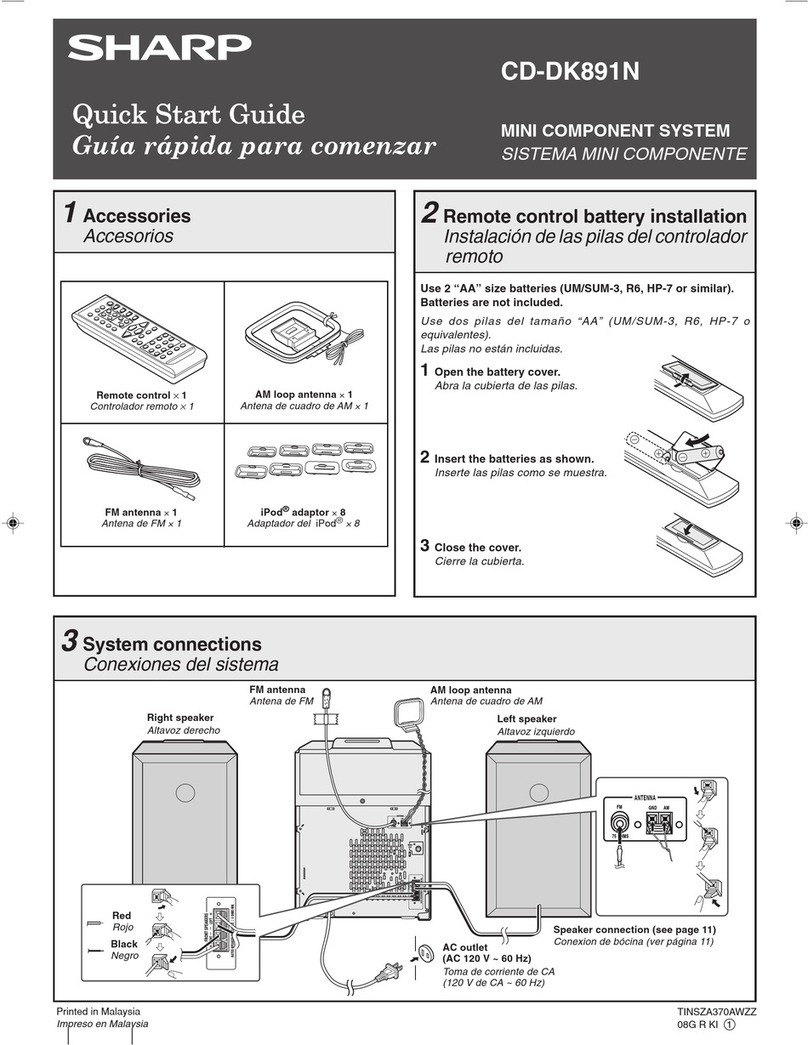 Sharp CD-DK891N User manual
