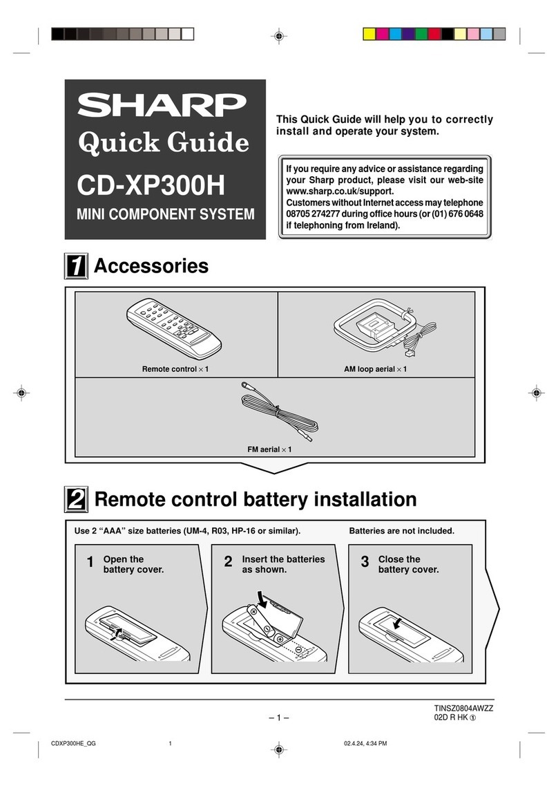 Sharp CD-XP300H User manual