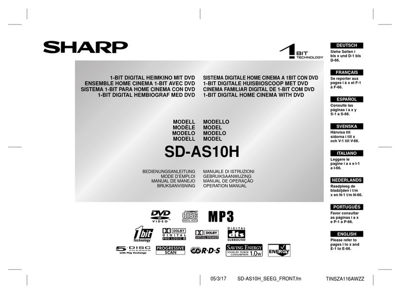 Sharp SD-AS10H User manual