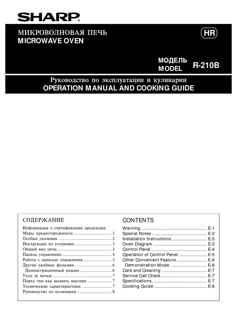 Sharp R-210B Use and care manual