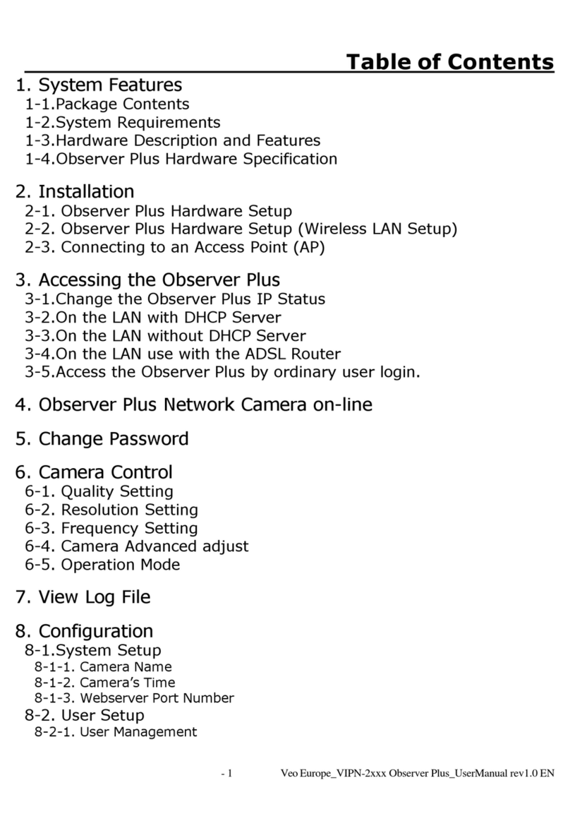 Veo Observer Plus User manual