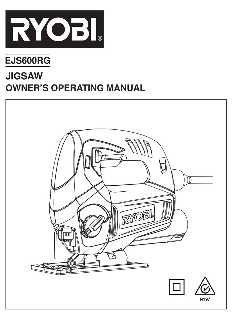 Ryobi EJS600RG Operation manual