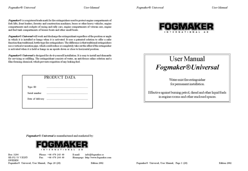 Fogmaker Universal User manual