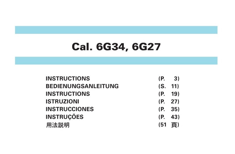 Seiko 6G34 User manual