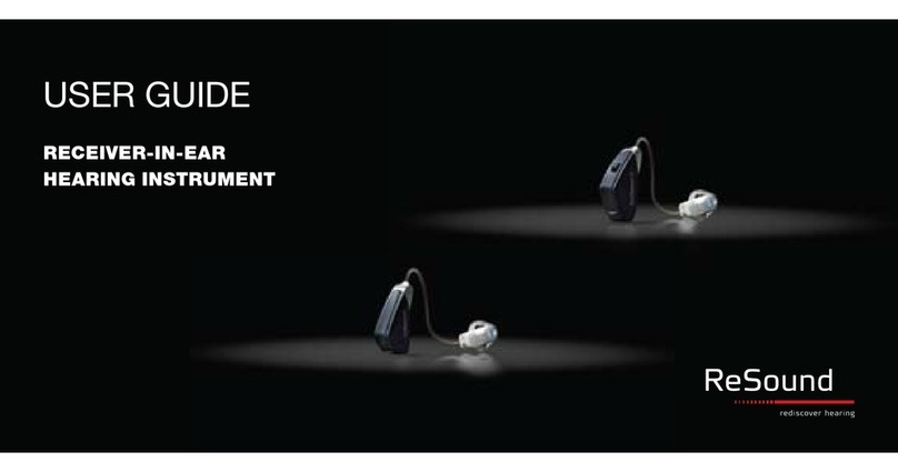 ReSound Receiver-in-ear Hearing Instrument User manual