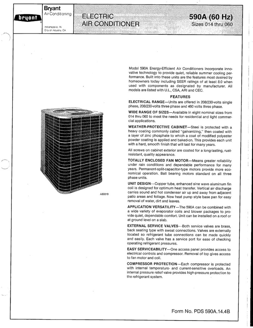 Bryant 590A User manual
