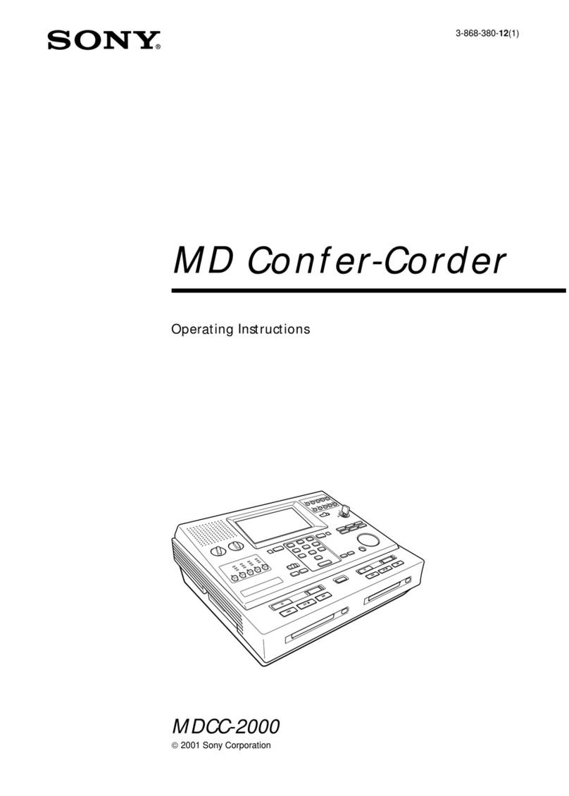 Sony MDCC-2000 User manual