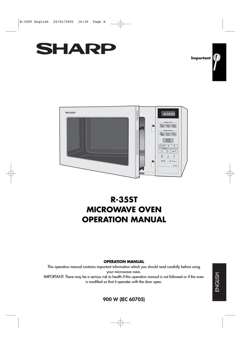 Sharp R-35ST User manual