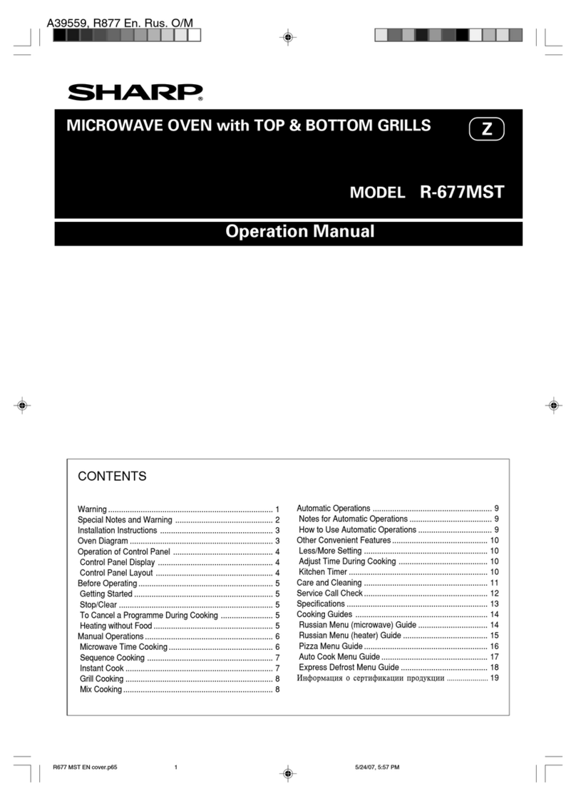 Sharp R-677MST User manual