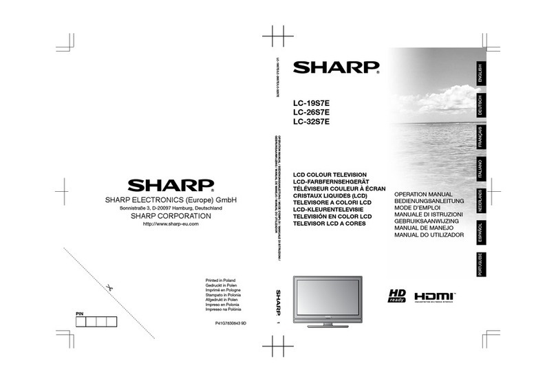Sharp LC-19S7E User manual