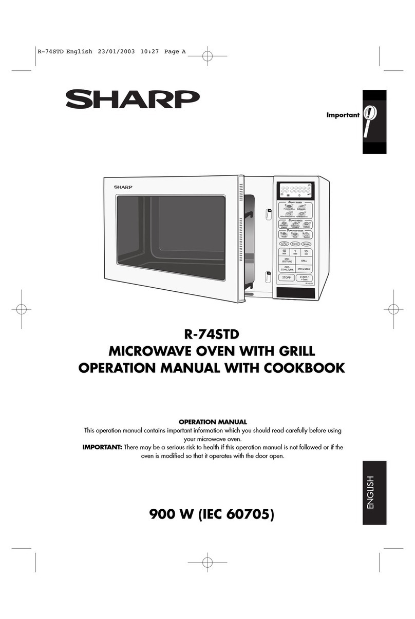 Sharp R-74STD Instruction Manual