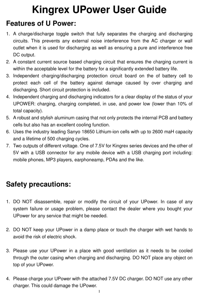 Kingrex UPower User manual