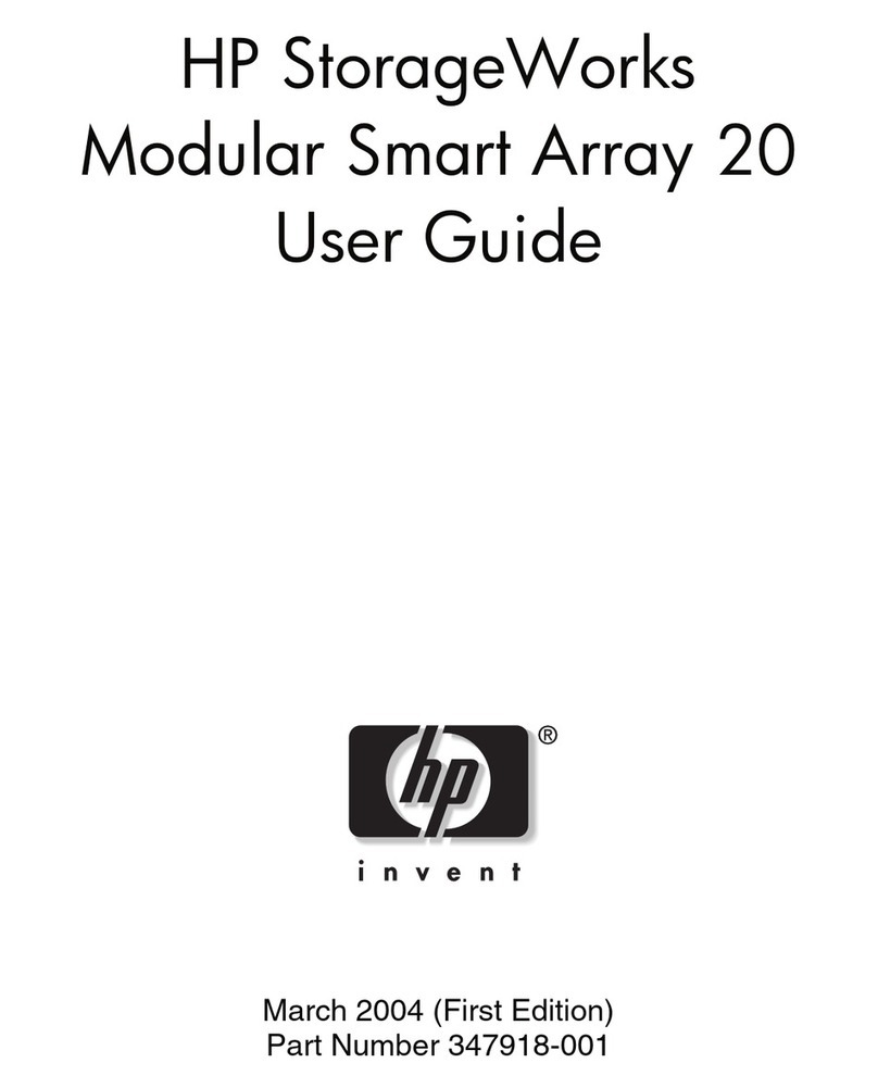 HP 20 MODULAR SMART ARRAY User manual