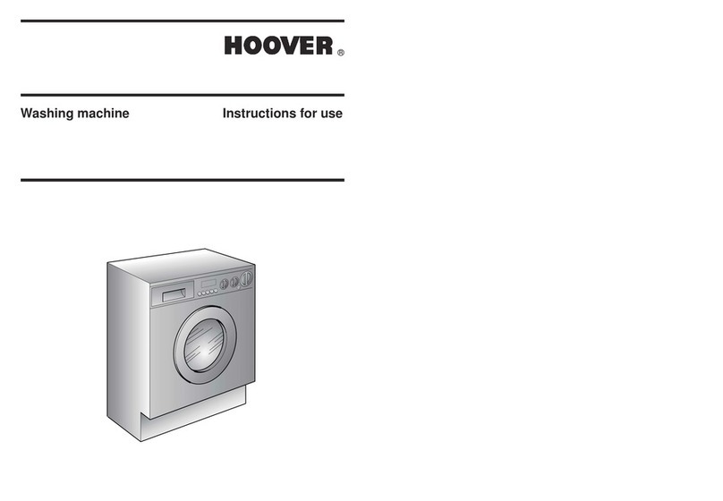 Hoover Washing machine User manual