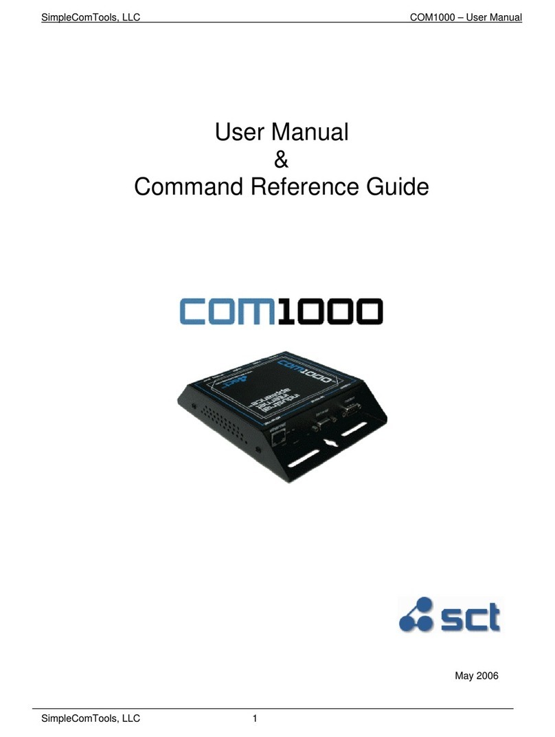 SimpleComTools COM1000 Installation manual