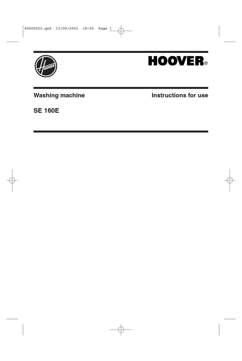 Hoover SE 160E User manual