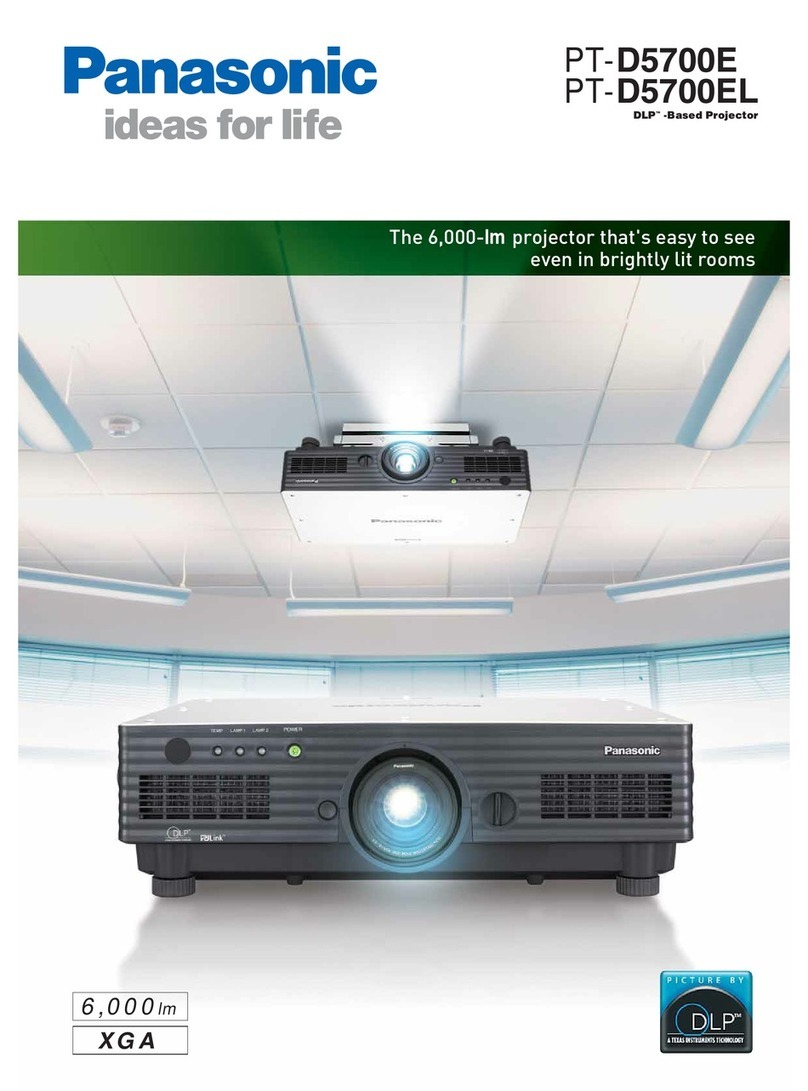 Panasonic PT-D5700E Manual