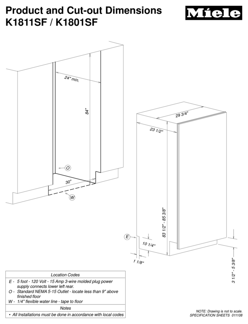 Miele K 1801 SF User manual