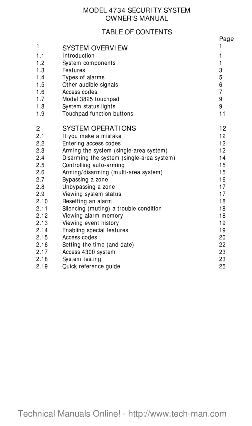 Regency 4734 User manual