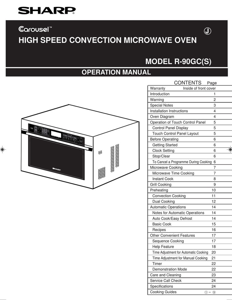 Sharp Carousel R-90GCS User manual