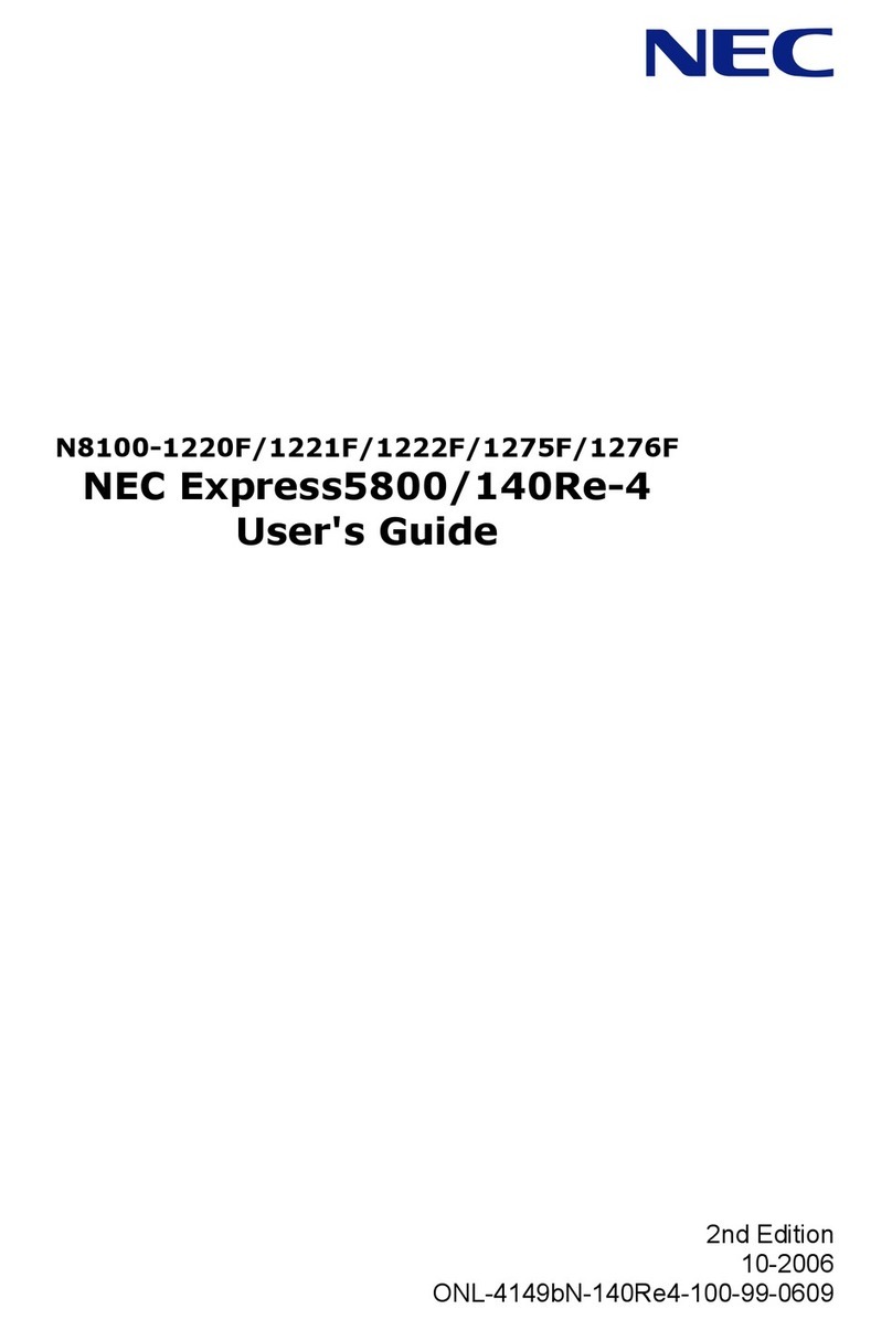 NEC N8100-1220F User manual