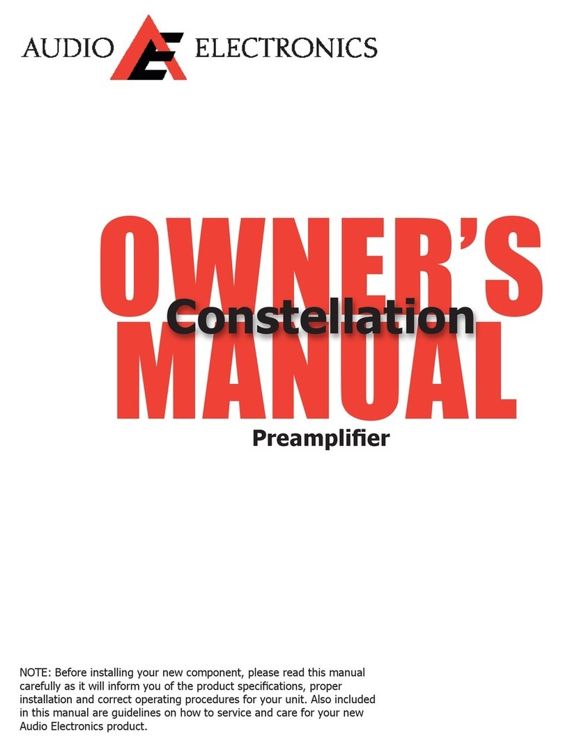 AUDIO ELECTRONICS Constellation User manual