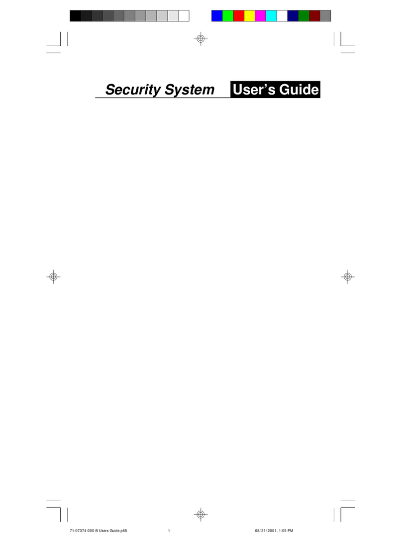 Radionics Security System User manual
