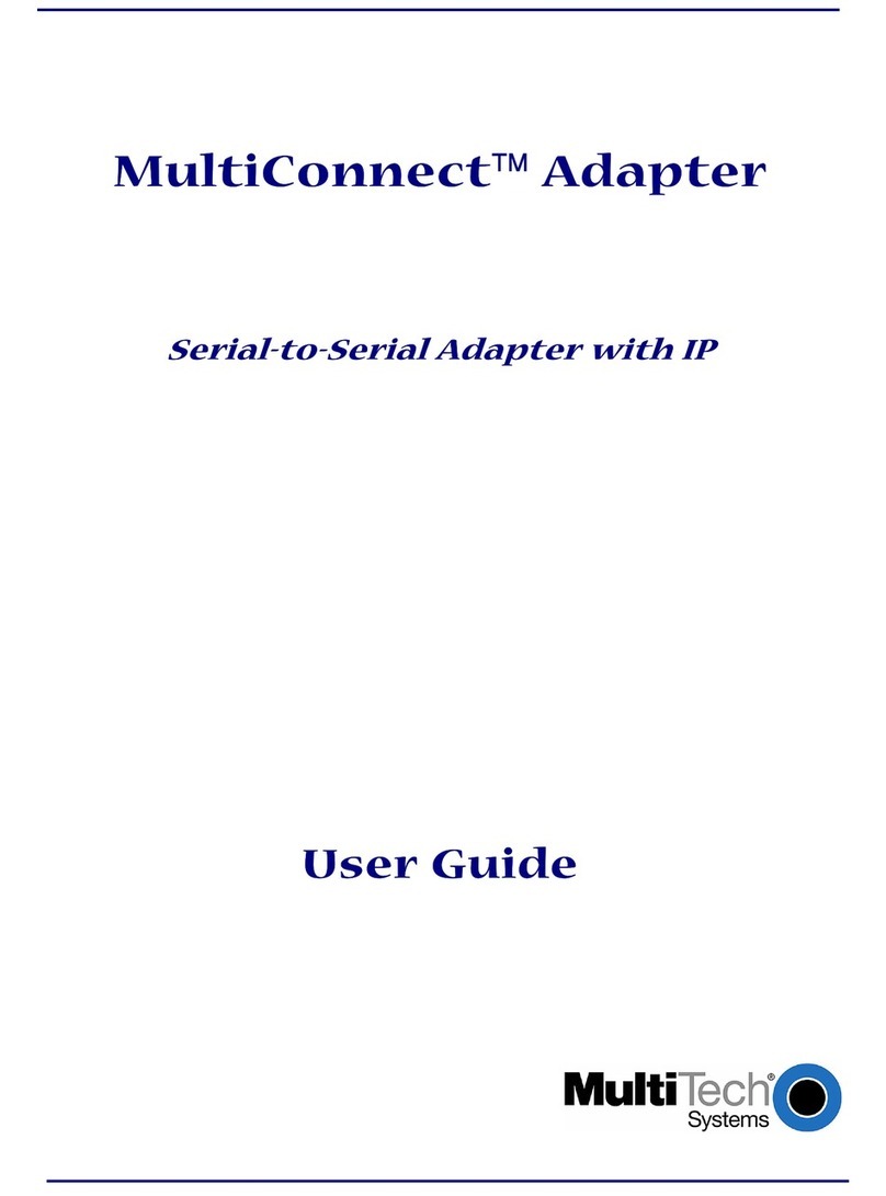 Multitech MultiConnect Adapter User manual