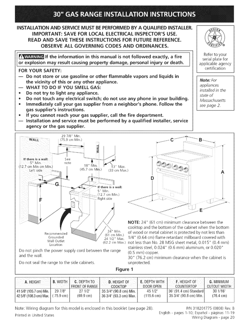 Electrolux E30GF74HPS3 User manual