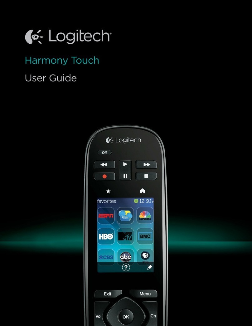 Logitech Harmony Touch User manual