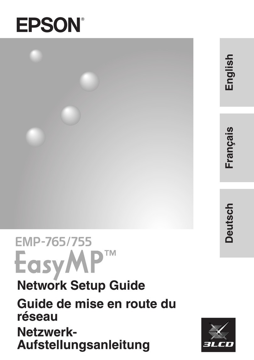Epson EasyMP EMP-765 User manual