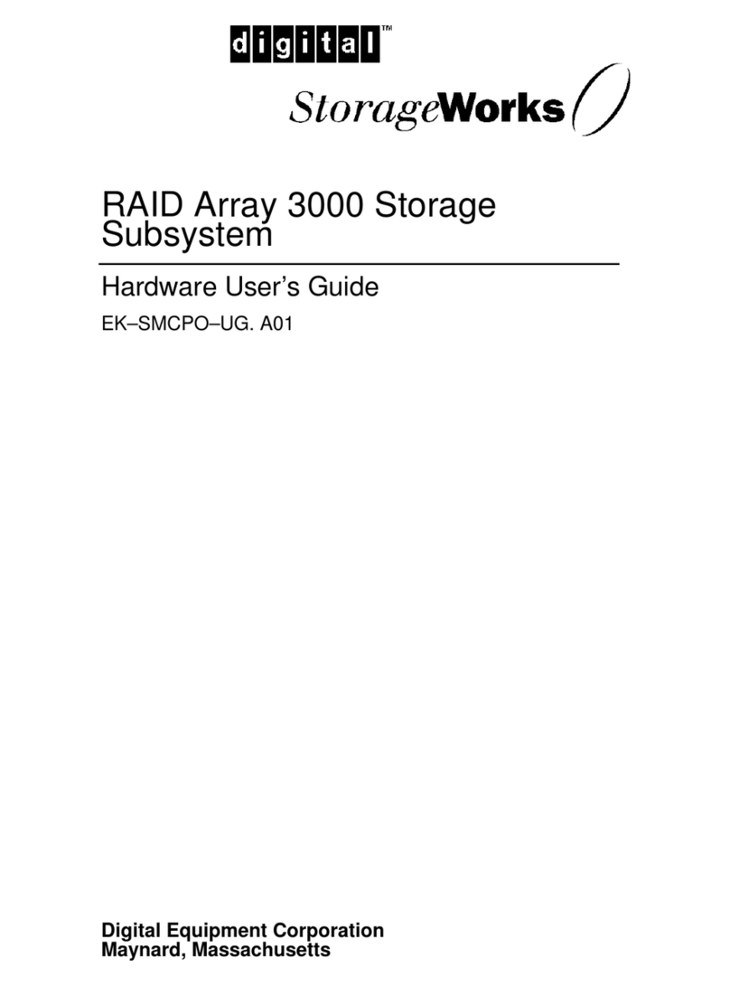 DEC RAID Array 3000 storage subsystem User manual