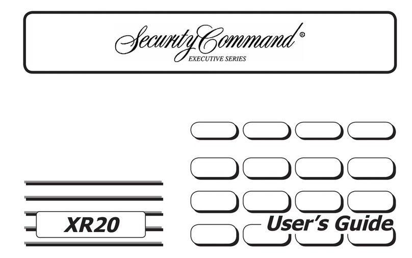 Security Command XR20 Executive Series User manual