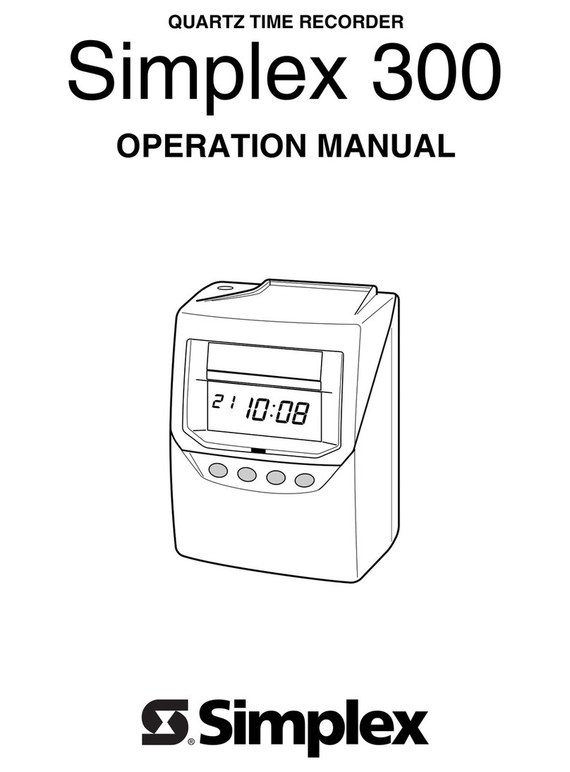 Simplex 300 User manual